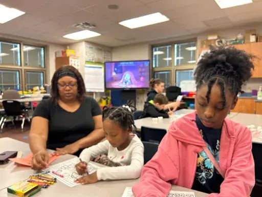 Reading Literacy parent night at McEbright CLC